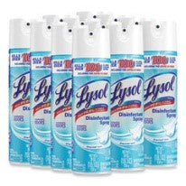 Lysol Disinfectant Spray, Crisp Linen, 19 oz Aerosol Spray - 12/Carton