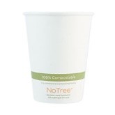 NoTree Paper Hot Cups, 8 oz, Natural, 1,000/Carton
